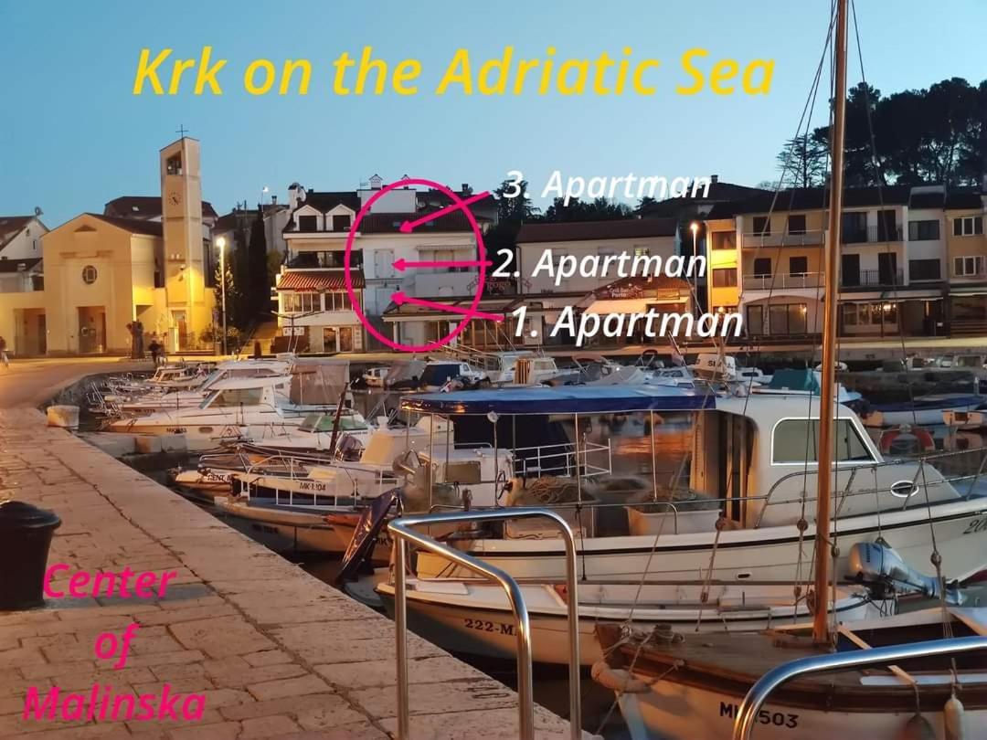 Apartments Obala Малинска Экстерьер фото